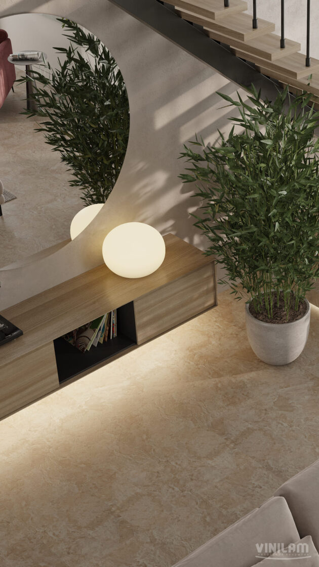 Кварц-виниловый ламинат Vinilam Ceramo Stone 81222 Аравийский камень