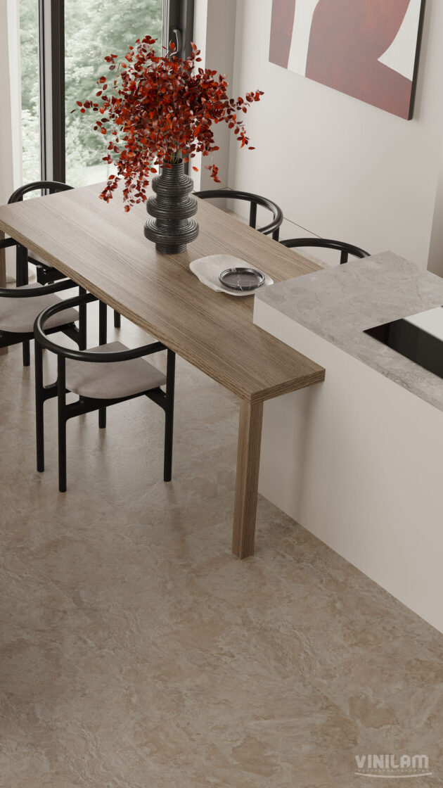 Кварц-виниловый ламинат Vinilam Ceramo Stone 81222 Аравийский камень