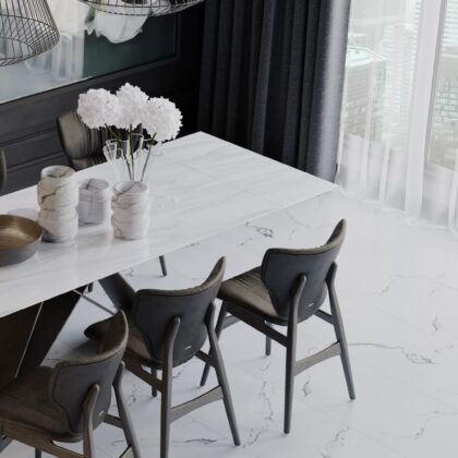 Кварц-виниловый ламинат Vinilam Ceramo Stone 83444 Итальянский мрамор