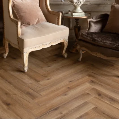 Кварц-виниловая плитка Vinilpol Herringbone Glue 9933 Паркет Франческо