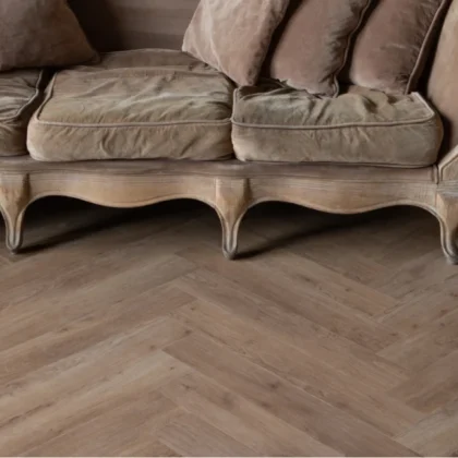 Кварц-виниловая плитка Vinilpol Herringbone Glue 9965 Паркет Бруно